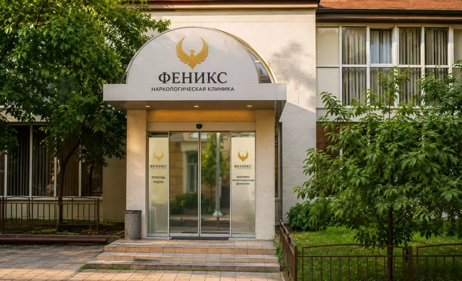 Вход в наркологическую клинику «Феникс» в Нолинске